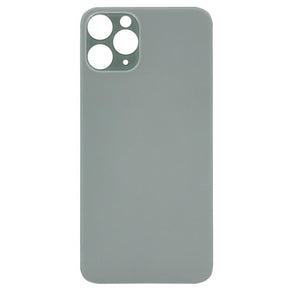 Replacement Glass Back Cover Green for iPhone 11 Pro, Big Hole