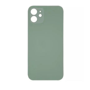 (Big Hole) Glass Back Cover for iPhone 12 (Green)